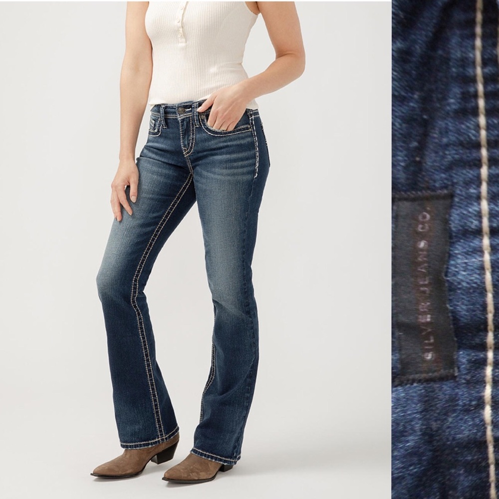 Silver Jeans Co. Suki New Without Tags Mid Rise Bootcut Jeans 33 16